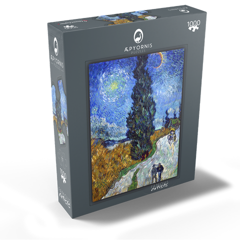 Vincent van Gogh's Road with Cypress and Star (1890) 1000 Jigsaw Puzzle box view1