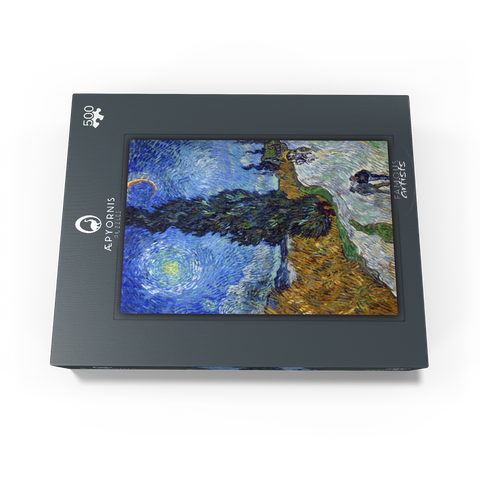 Vincent van Goghs Road with Cypress and Star 1890 500 Jigsaw Puzzle box view1