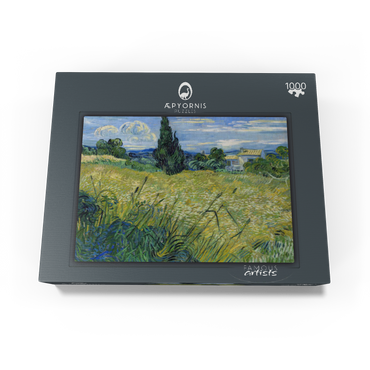 Vincent van Gogh's Green Wheat Field with Cypress (1889) 1000 Jigsaw Puzzle box view1