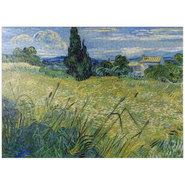 puzzleplate Vincent van Gogh's Green Wheat Field with Cypress (1889) 1000 Jigsaw Puzzle