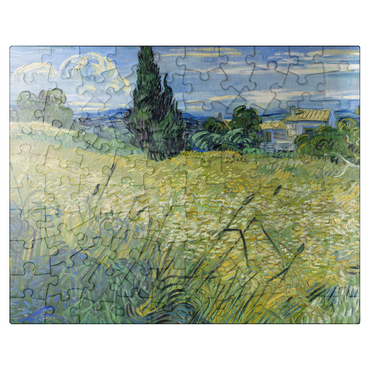 puzzleplate Vincent van Goghs Green Wheat Field with Cypress 1889 100 Jigsaw Puzzle