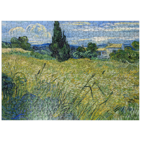 puzzleplate Vincent van Goghs Green Wheat Field with Cypress 1889 500 Jigsaw Puzzle