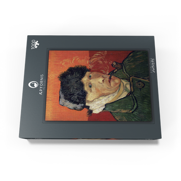 Vincent van Gogh's Self-Portrait with Bandaged Ear and Pipe (1889) 1000 Jigsaw Puzzle box view1