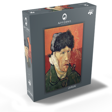Vincent van Goghs Self-Portrait with Bandaged Ear and Pipe 1889 100 Jigsaw Puzzle box view1