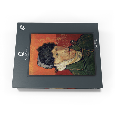 Vincent van Goghs Self-Portrait with Bandaged Ear and Pipe 1889 500 Jigsaw Puzzle box view1