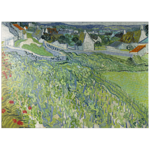 puzzleplate Vincent van Gogh's Vineyards at Auvers (1890) 1000 Jigsaw Puzzle