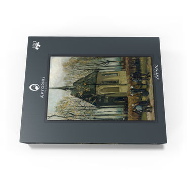 Vincent van Goghs Congregation Leaving the Reformed Church in Nuenen 1884 100 Jigsaw Puzzle box view1