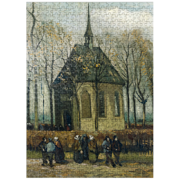 puzzleplate Vincent van Goghs Congregation Leaving the Reformed Church in Nuenen 1884 500 Jigsaw Puzzle