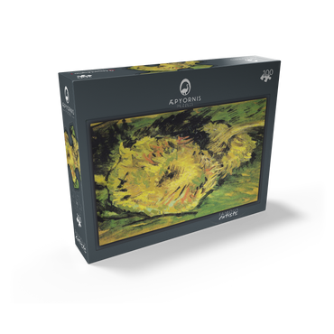 Vincent van Goghs Two Cut Sunflowers 1887 100 Jigsaw Puzzle box view1