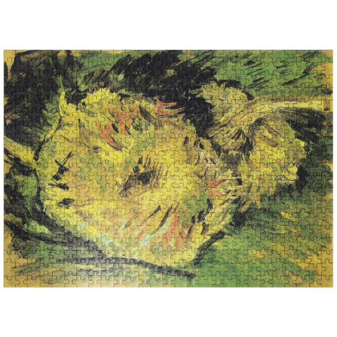 puzzleplate Vincent van Goghs Two Cut Sunflowers 1887 500 Jigsaw Puzzle