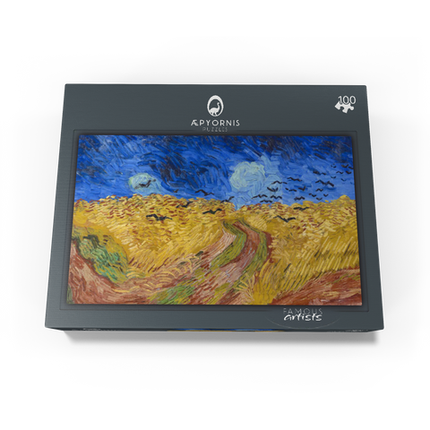 Vincent van Goghs Wheatfield with Crows 1890 100 Jigsaw Puzzle box view1