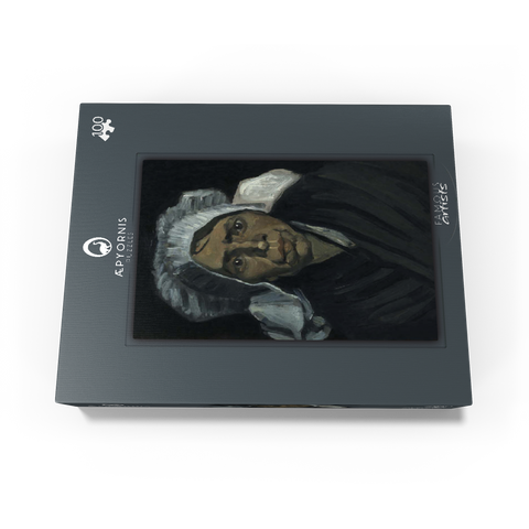 Vincent van Goghs Head of a Peasant Woman 1884 100 Jigsaw Puzzle box view1