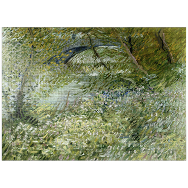 puzzleplate Vincent van Gogh's River Bank in Springtime (1887) 1000 Jigsaw Puzzle