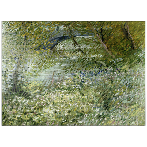 puzzleplate Vincent van Gogh's River Bank in Springtime (1887) 1000 Jigsaw Puzzle