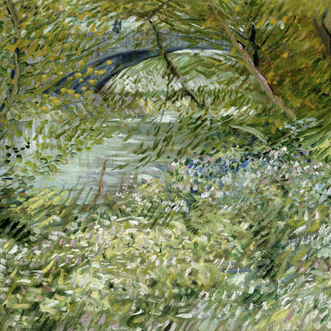 Vincent van Goghs River Bank in Springtime 1887 100 Jigsaw Puzzle 3D Modell