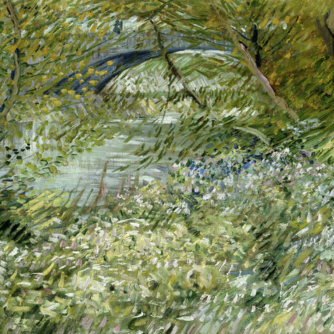 Vincent van Goghs River Bank in Springtime 1887 500 Jigsaw Puzzle 3D Modell