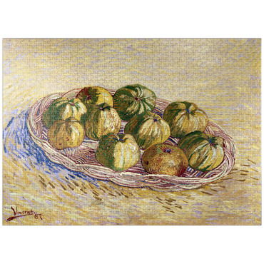 puzzleplate Vincent van Gogh's Still Life, Basket of Apples (1887) 1000 Jigsaw Puzzle