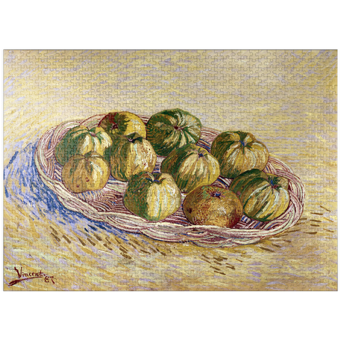 puzzleplate Vincent van Gogh's Still Life, Basket of Apples (1887) 1000 Jigsaw Puzzle
