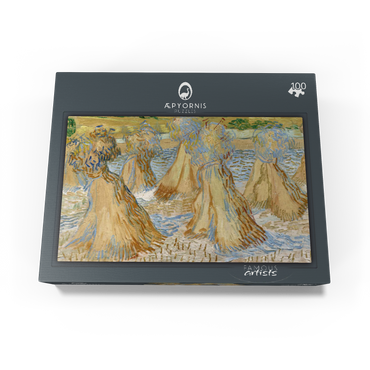 Vincent van Goghs Sheaves of Wheat 1890 100 Jigsaw Puzzle box view1