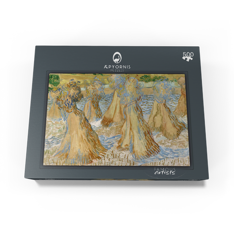Vincent van Goghs Sheaves of Wheat 1890 500 Jigsaw Puzzle box view1