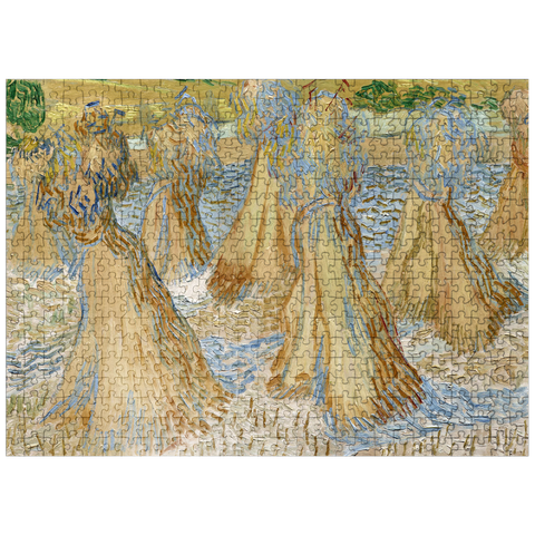 puzzleplate Vincent van Goghs Sheaves of Wheat 1890 500 Jigsaw Puzzle