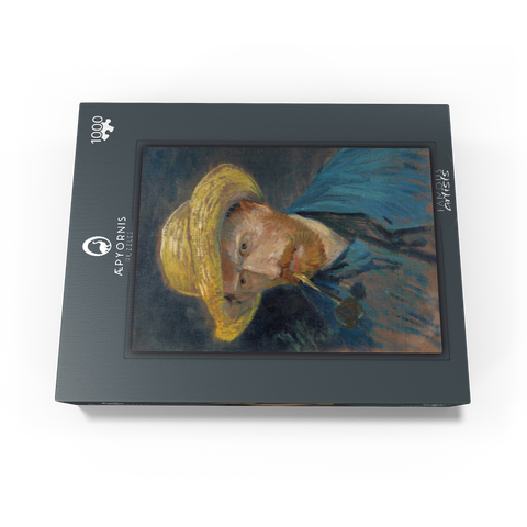 Vincent van Gogh's Self-Portrait with Straw Hat and Pipe (1887) 1000 Jigsaw Puzzle box view1