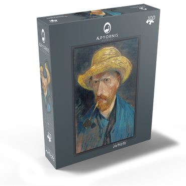 Vincent van Goghs Self-Portrait with Straw Hat and Pipe 1887 100 Jigsaw Puzzle box view1