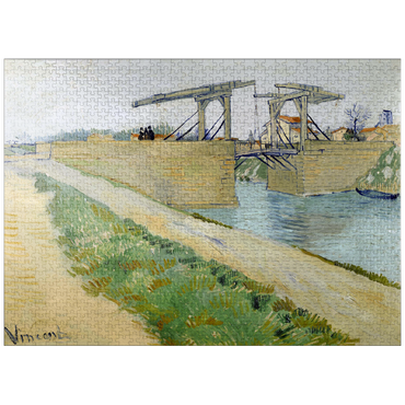 puzzleplate Vincent van Gogh's The Langlois Bridge (1888) 1000 Jigsaw Puzzle