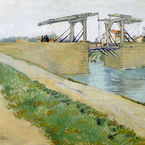 Vincent van Goghs The Langlois Bridge 1888 100 Jigsaw Puzzle 3D Modell