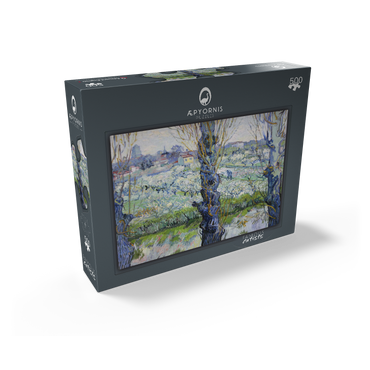 Vincent van Goghs View of Arles Flowering Orchards 1889 500 Jigsaw Puzzle box view1