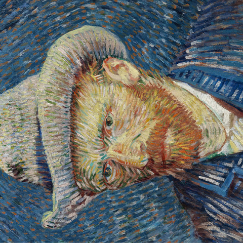 Vincent van Goghs Self-Portrait with Grey Felt Hat 1887 100 Jigsaw Puzzle 3D Modell