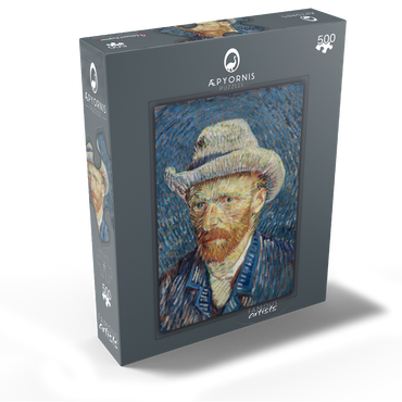 Vincent van Goghs Self-Portrait with Grey Felt Hat 1887 500 Jigsaw Puzzle box view1