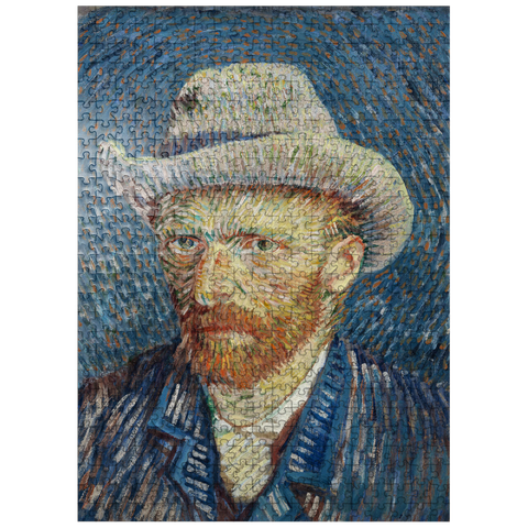 puzzleplate Vincent van Goghs Self-Portrait with Grey Felt Hat 1887 500 Jigsaw Puzzle