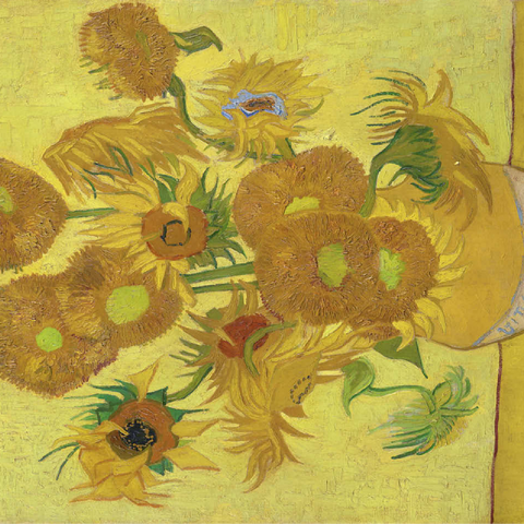 Vincent van Goghs Sunflowers 1888 100 Jigsaw Puzzle 3D Modell
