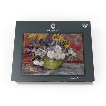 Vincent van Goghs Bowl With Sunflowers Roses And Other Flowers 1886 1000 Jigsaw Puzzle box view1
