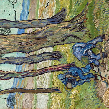Vincent van Gogh's The Diggers (1889) 1000 Jigsaw Puzzle 3D Modell