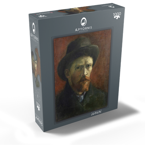 Vincent van Gogh's Self-Portrait with Dark Felt Hat (1886) 1000 Jigsaw Puzzle box view1