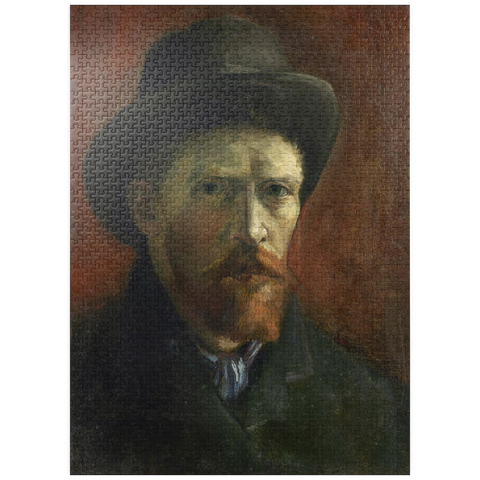 puzzleplate Vincent van Gogh's Self-Portrait with Dark Felt Hat (1886) 1000 Jigsaw Puzzle