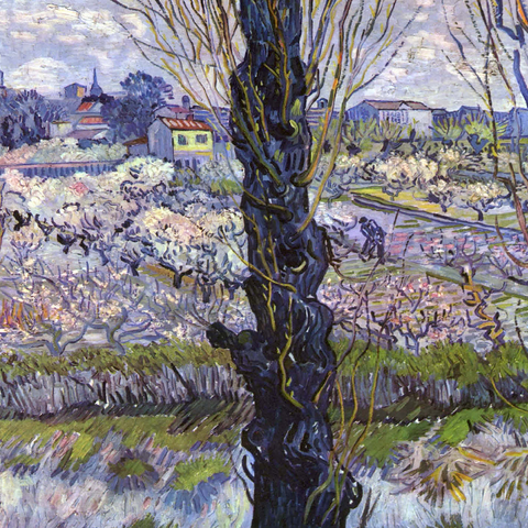 Vincent van Gogh's View of Arles, Flowering Orchards (1889) 1000 Jigsaw Puzzle 3D Modell