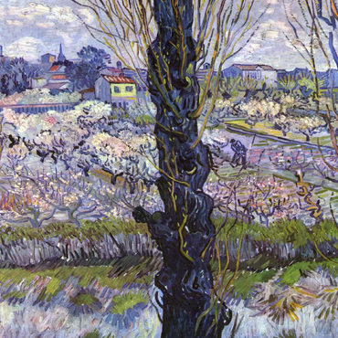 Vincent van Goghs View of Arles Flowering Orchards 1889 100 Jigsaw Puzzle 3D Modell
