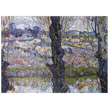 puzzleplate Vincent van Goghs View of Arles Flowering Orchards 1889 500 Jigsaw Puzzle