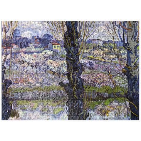 puzzleplate Vincent van Goghs View of Arles Flowering Orchards 1889 500 Jigsaw Puzzle