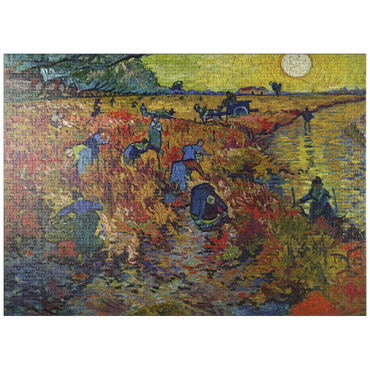 puzzleplate Vincent van Gogh's The Red Vineyard (1888) 1000 Jigsaw Puzzle