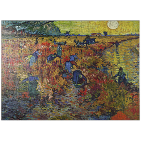puzzleplate Vincent van Gogh's The Red Vineyard (1888) 1000 Jigsaw Puzzle