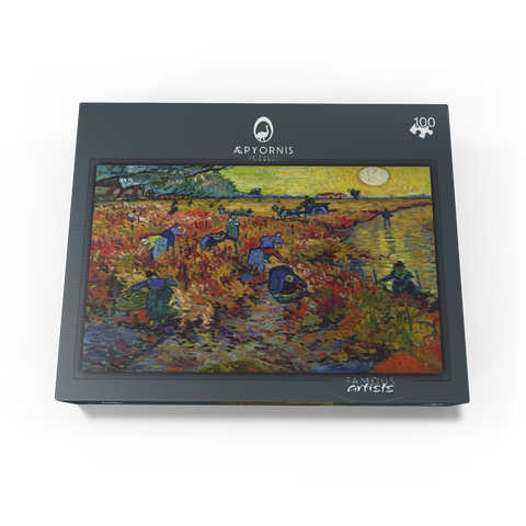 Vincent van Goghs The Red Vineyard 1888 100 Jigsaw Puzzle box view1