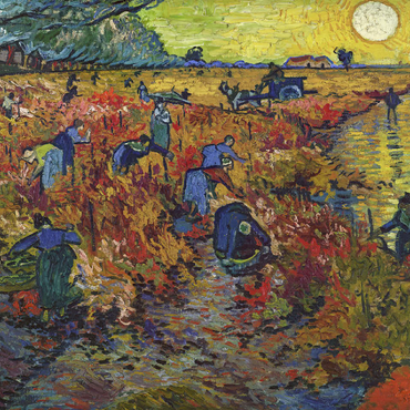 Vincent van Goghs The Red Vineyard 1888 100 Jigsaw Puzzle 3D Modell