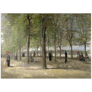 puzzleplate Vincent van Gogh's Terrace in the Luxembourg Gardens (1886) 1000 Jigsaw Puzzle
