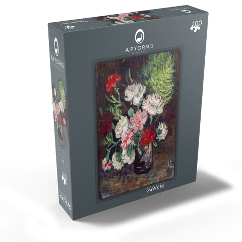 Vincent van Goghs Vase with Carnations 1886 100 Jigsaw Puzzle box view1