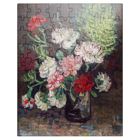 puzzleplate Vincent van Goghs Vase with Carnations 1886 100 Jigsaw Puzzle
