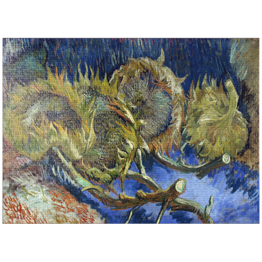puzzleplate Vincent van Gogh's Four Withered Sunflowers (1887) 1000 Jigsaw Puzzle